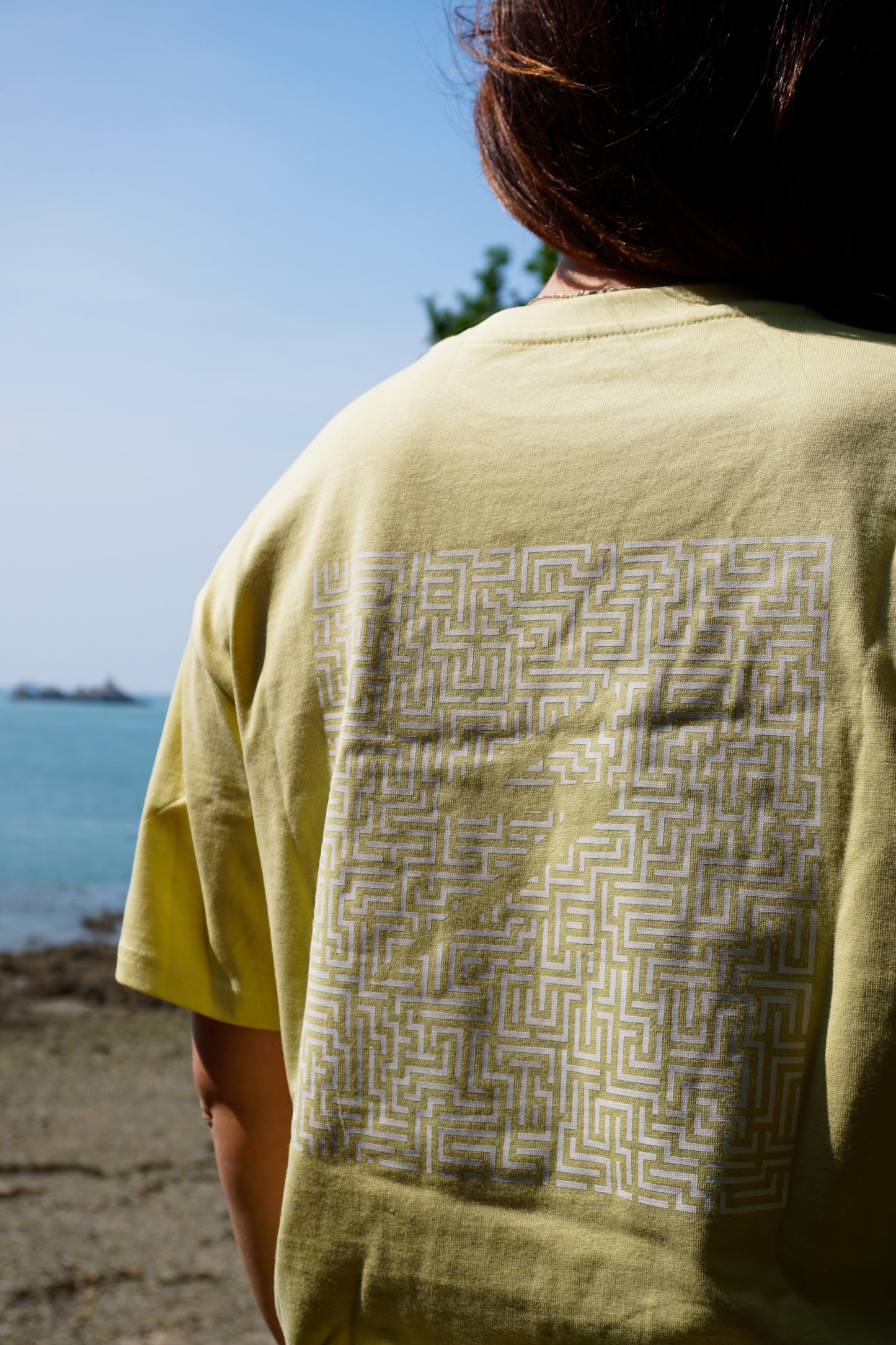 T-shirt Oversize “DEDALE” Jaune