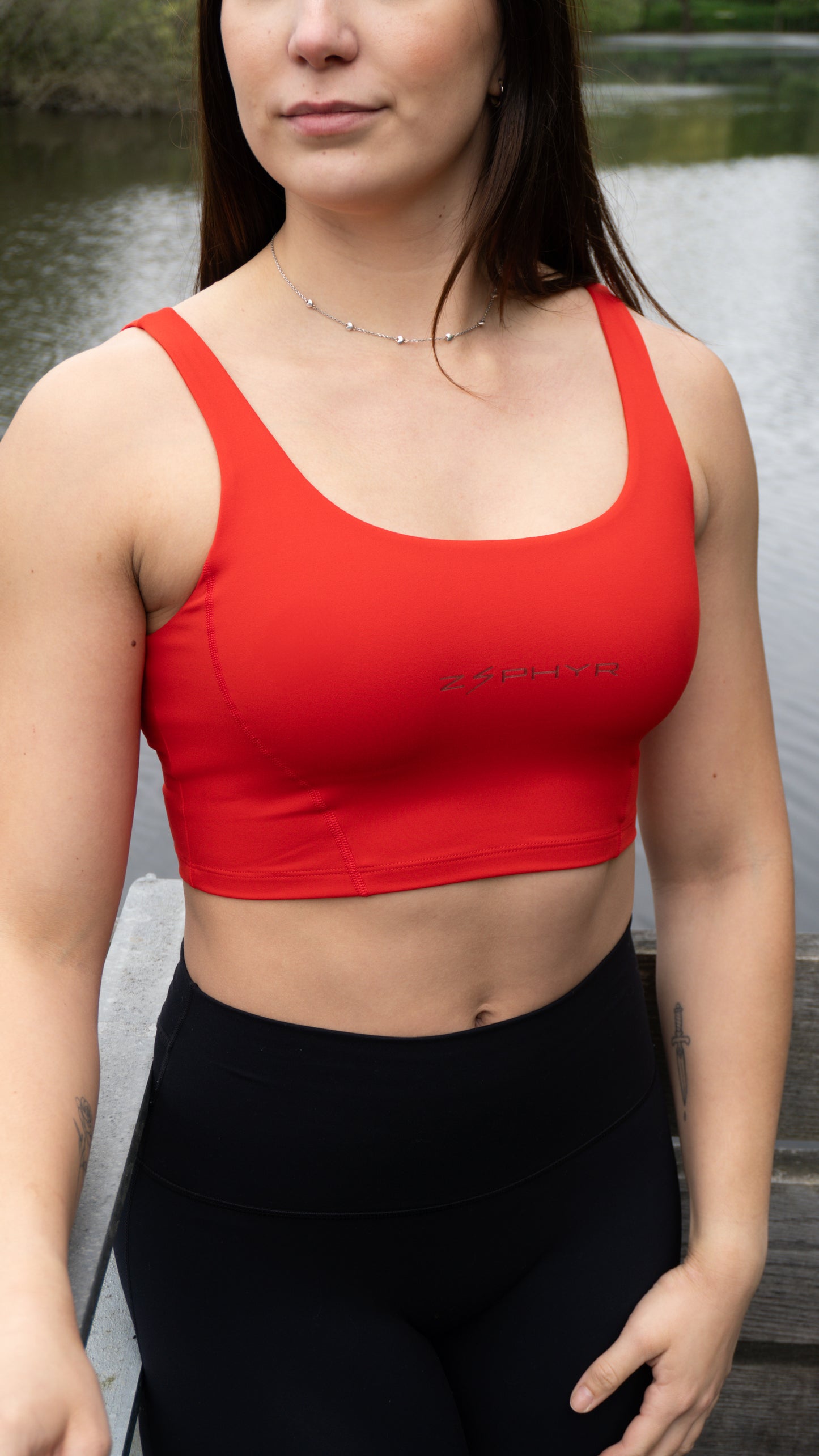 Brassière top "LEDA" Rouge