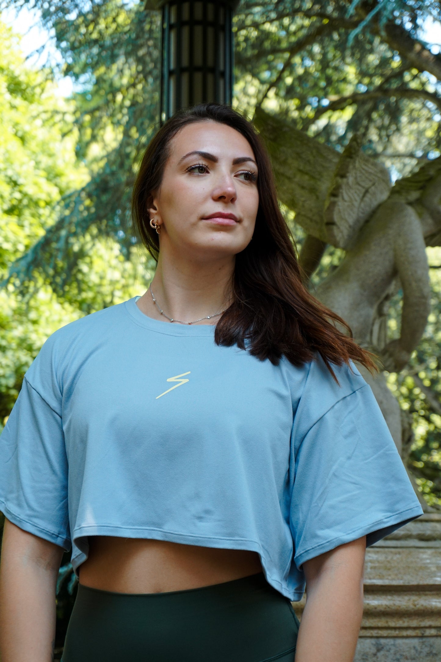 Crop top "HELIOS" Bleu