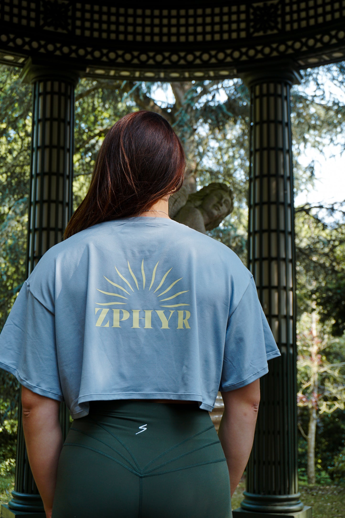 Crop top "HELIOS" Bleu